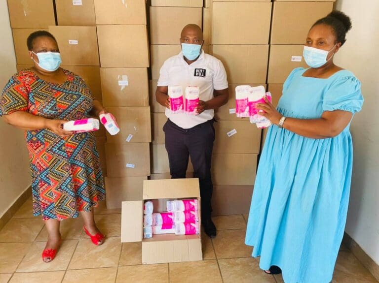 Department of Social Development Donates Sanitary Towels To 11 Schools