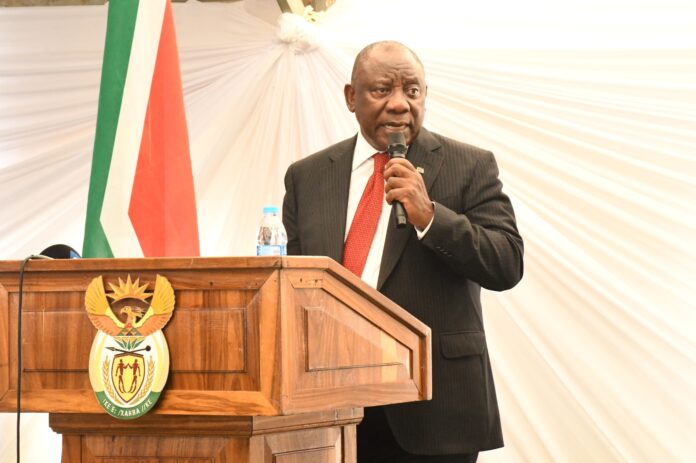 President Cyril Ramaphosa opens an early childhood development centre in Qungebe, Bizana