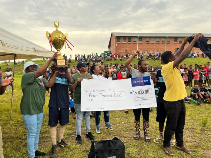 Amos Nogxina champions tournament a giving back initiative for ward 20