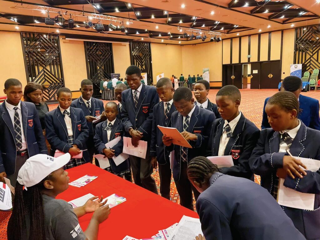 The Winnie Madikizela Mandela local Municipality is hosting a four day career exhibition for the class of 2023 at the Wild Coast Sun Tropical Nites Theatre and Msikaba conference centre , the municipality invited all the grade 12’s from all the high schools in Bizana, the idea is to set the matriculants ready for Varsity and life after Varsity. Different stakeholders from different institutions exhibit information related to their institutions and allow learners to ask further questions at the stalls that are grouped in Msikaba conference centre. The grade 12’s are grouped according to 4 school clusters to avoid all schools coming to the Exhibition at the same time which could subsequently reduce the impact the exhibition aims to have to the pupils. From Tuesday to Friday different clusters will be at the Wild Coast Sun to receive all the assistance they require. 