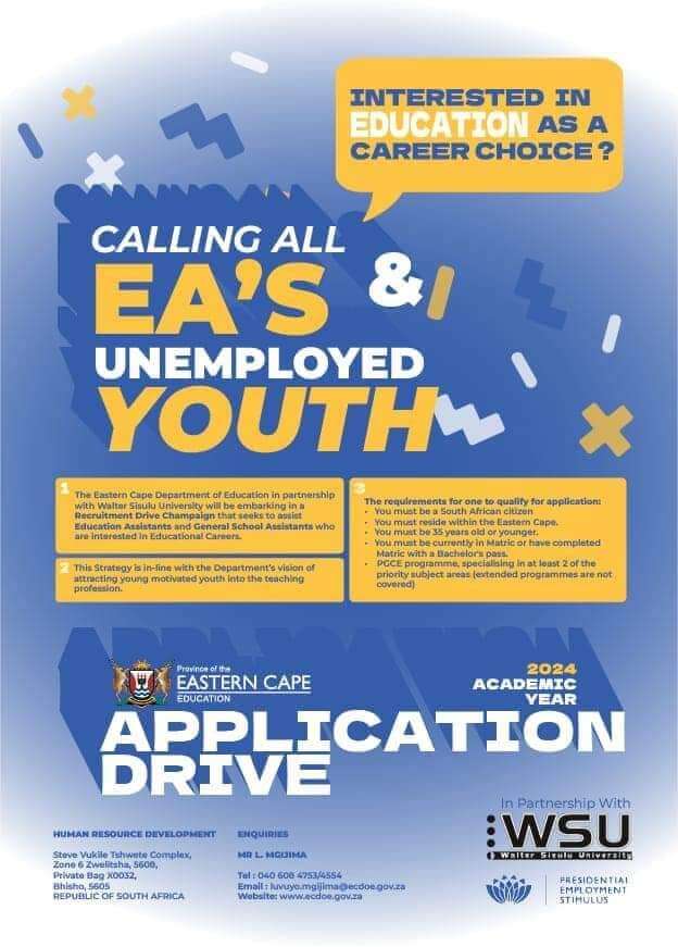 Department of Education launches plan to recruit the youth