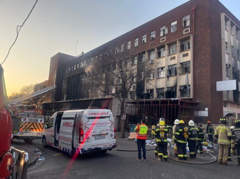 ACDP Saddened By Johannesburg Fire Incident