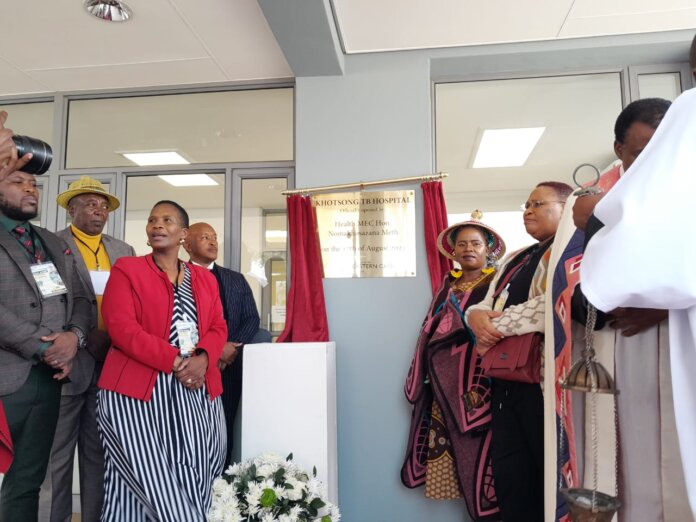 Kgotsong TB Hospital's official opening