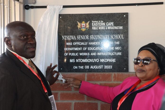 Department of Education and Public Works hands over a school officially.