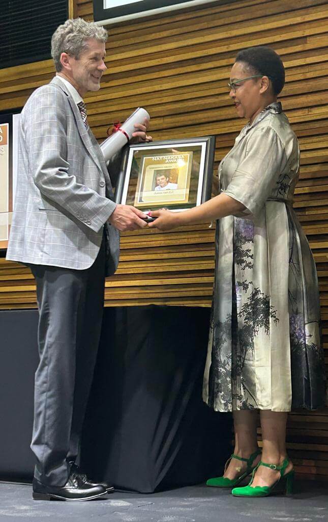 The Nat Nakasa Award for Community Media went to Anton van Zyl, the publisher of the Limpopo Mirror and the Zoutpansberger.