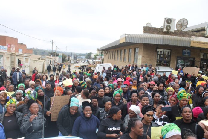 Community members of Lusikisiki came out in numbers driven by anger and frustrations against the killings of women in the area