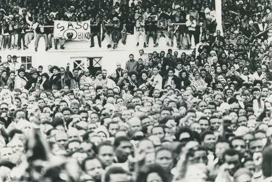 The crowd at Steve Biko's funeral, SAHA Original Photograph Collection.