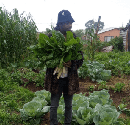 Mthuthuzeli Twabu, local farmer and the founder of Thuthue Aims Business