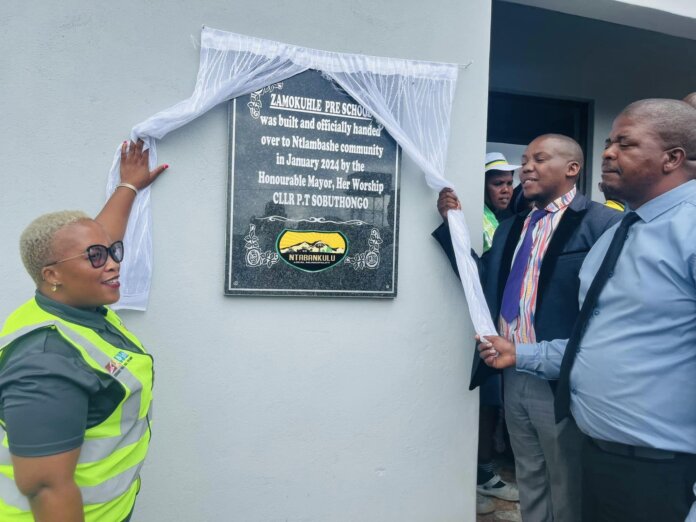 Mayor Tsileng Sobuthongo Unveils Completed Preschool in Xakani Village, Ntabankulu: A Testament to Community Progress