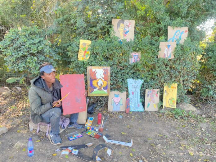 From Struggle to Canvas: The Resilient Journey of Loyiso Dwedwe, a Homeless Artist