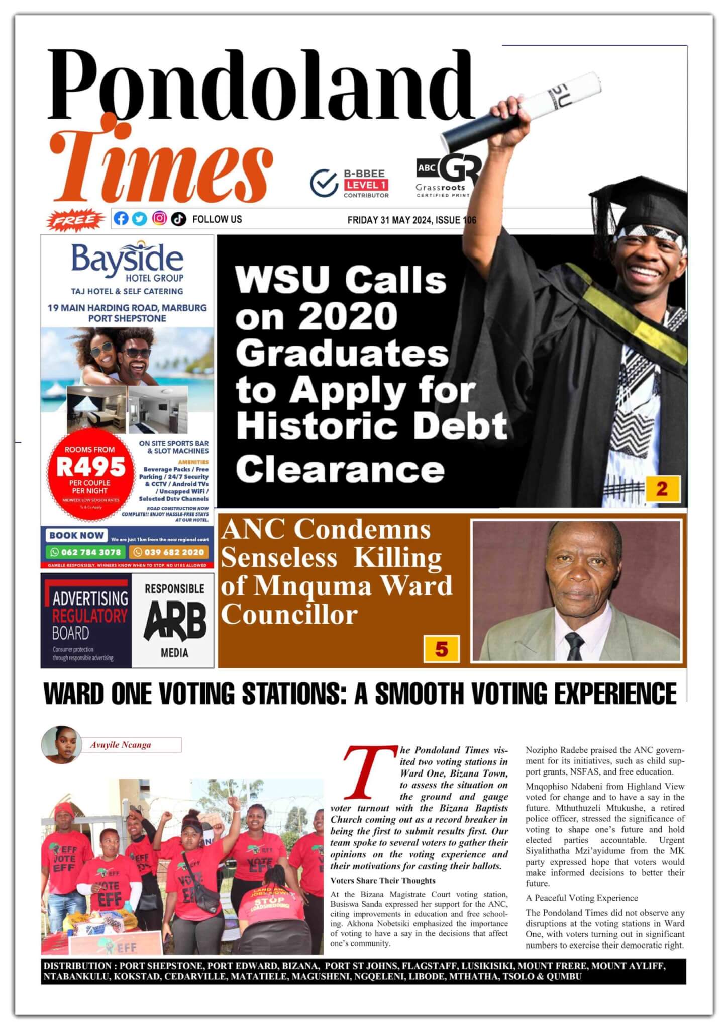 Pondoland Times is an award-winning community newspaper with youth-centric content. Based in the rural areas of Bizana, under the Alfred Nzo and OR Tambo ...
