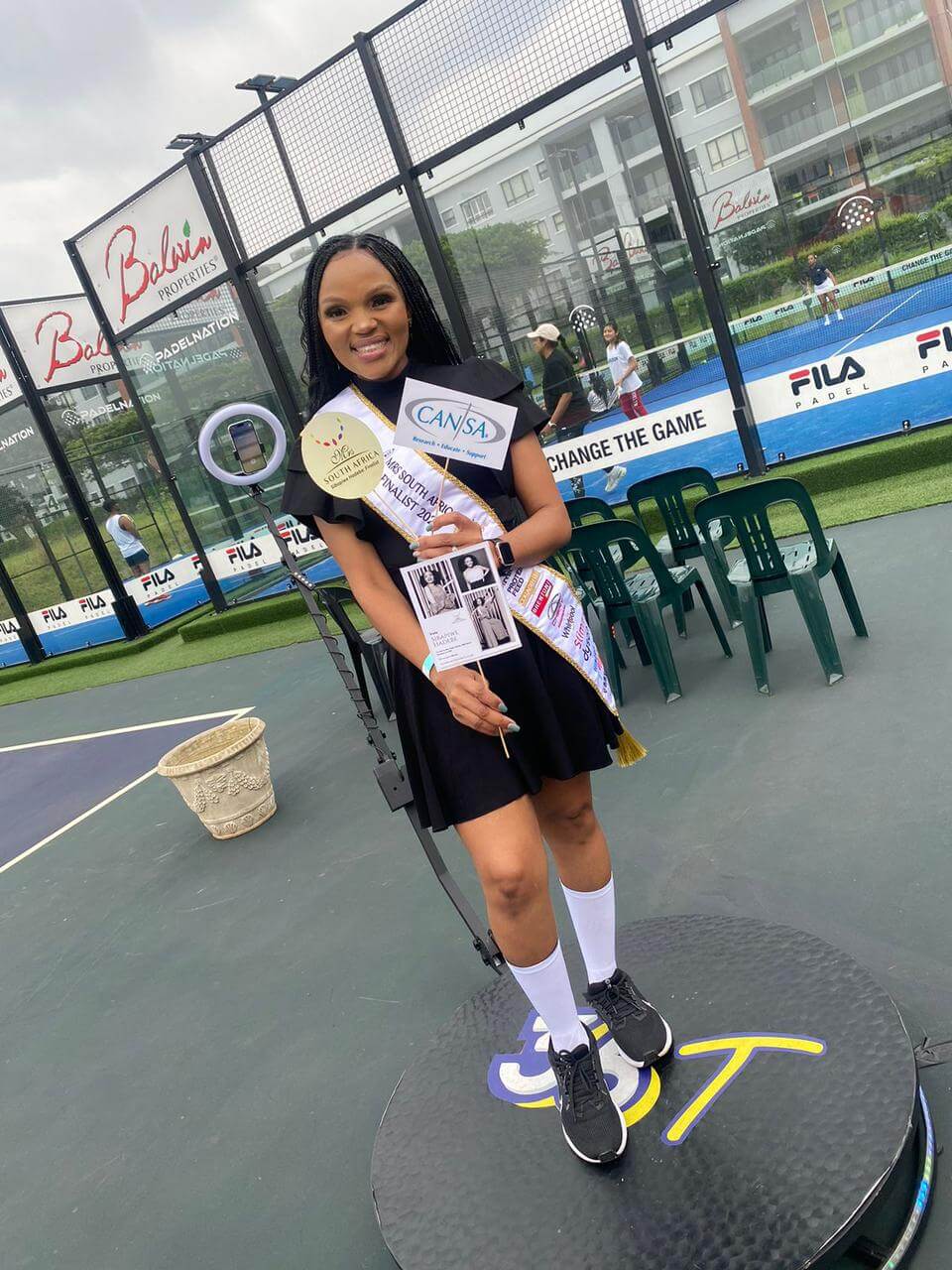 Sibapiwe Hadebe Hosts Successful 'Padel for Cancer' Charity Event in Umhlanga