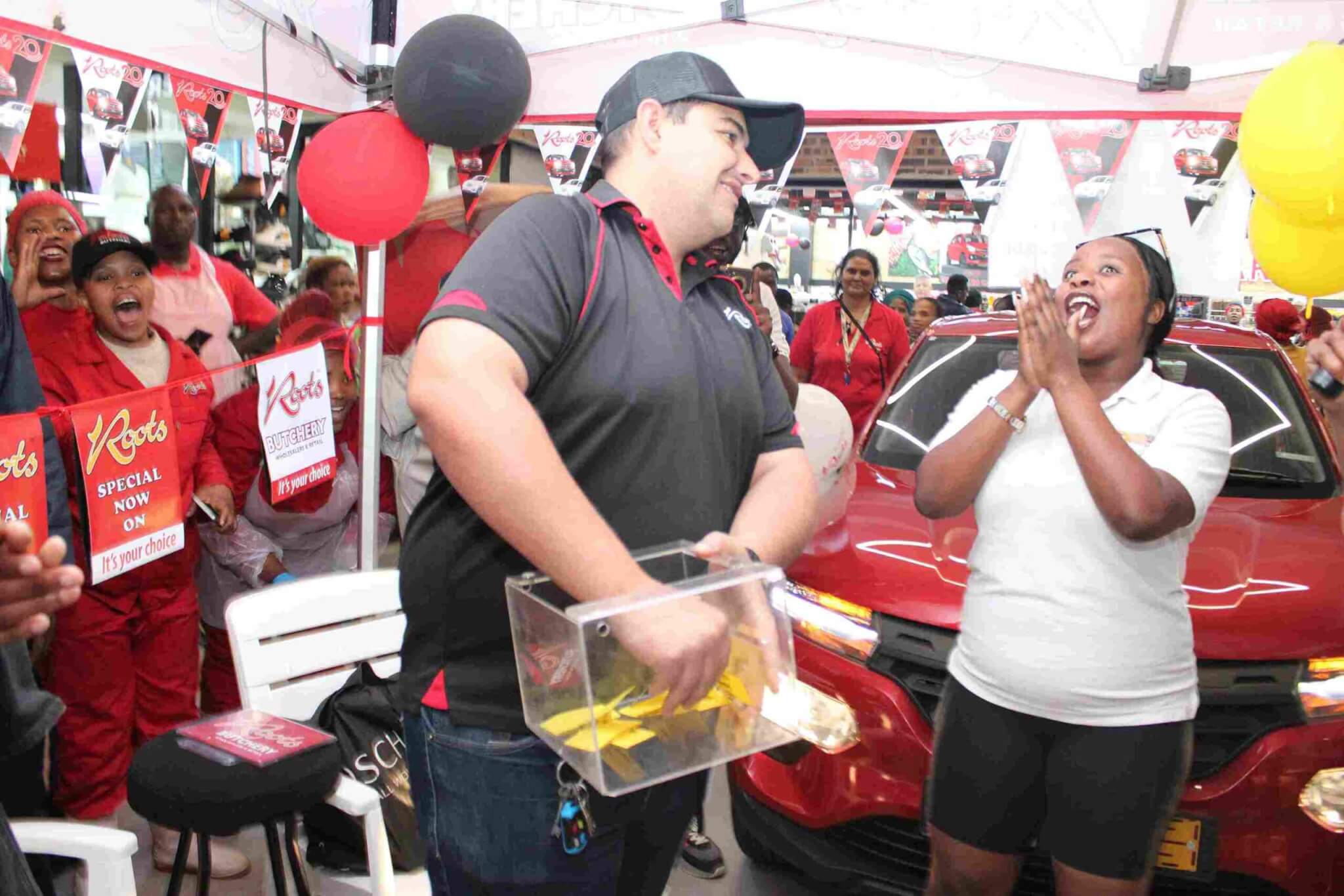 Roots Butchery Bizana Hosts Car Giveaway, Winner Drives Away in New Renault Kwid