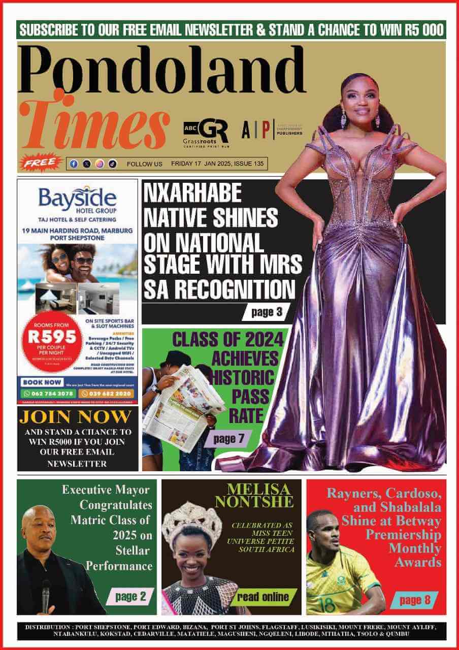 We are a multi award-winning local newspaper with youth-centric content. Based in the rural areas of Bizana, distributed in Alfred Nzo & OR Tambo District ...