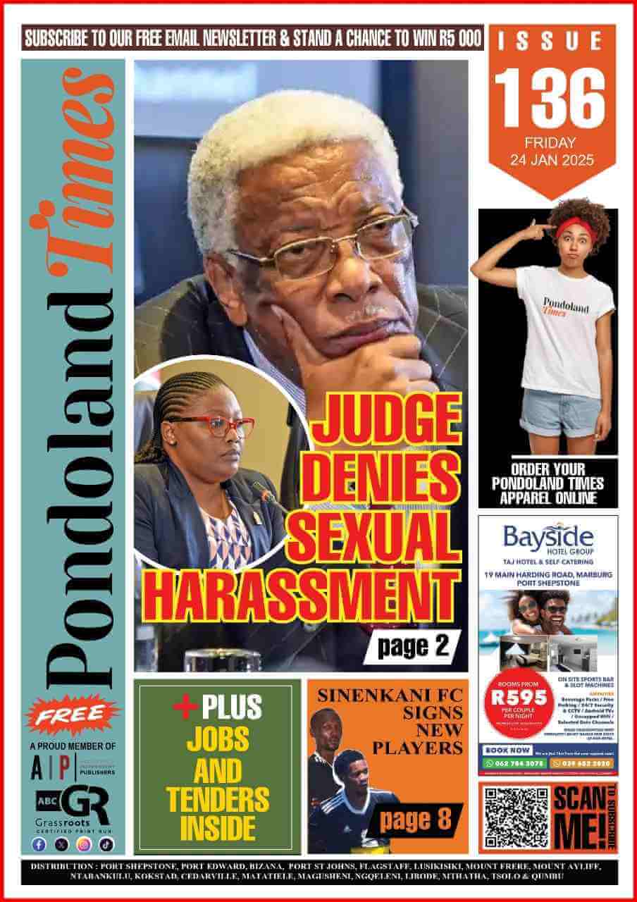 Image of Pondoland Times issue 136 edition, a local newspaper covering news and events from Pondoland and surrounding areas.