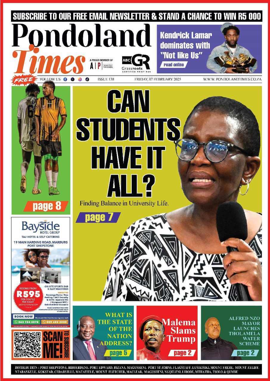 We are a multi-award-winning local newspaper with youth-centric content. Based in the rural areas of Bizana, distributed in Alfred Nzo & OR Tambo District.