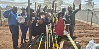 Coca-Cola Beverages SA Boosts Food Security Through Sustainable Community Gardens in Limpopo Makhushaneng Community Garden beneficiaries receive their gardening equipment and seeds.