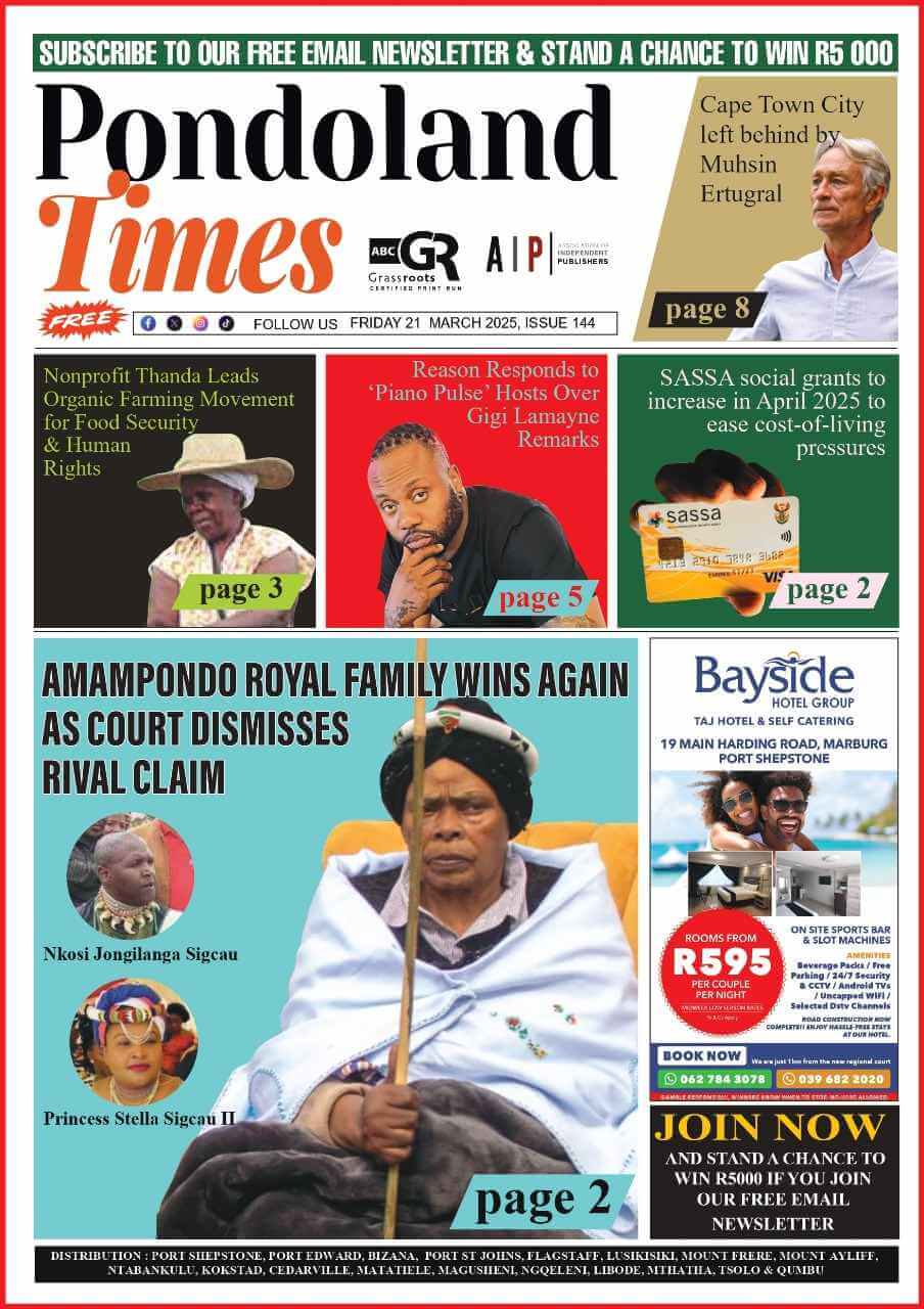 Access Pondoland Times' e-edition for free! Download now and stay informed about local news, events, and more, regardless of your location.