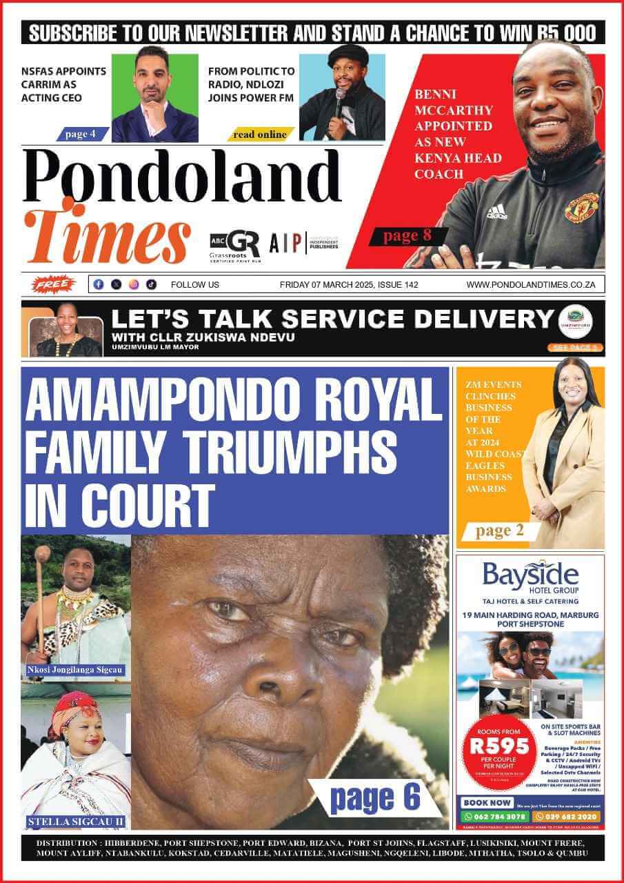 Pondoland Times is a local community newspaper with a youth-centric content. Based in the rural areas of Bizana, under the Alfred Nzo District Municipality.