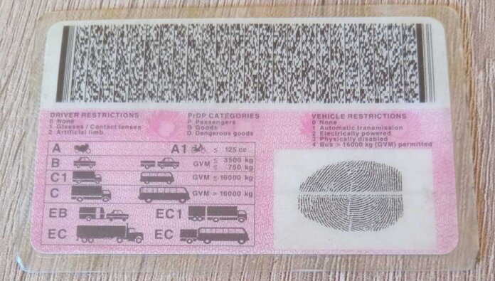 Driving license printing machine has been repaired
