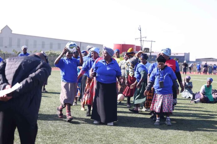 elderly enjoy fitness activities at mputhumi mafumbatha stadium