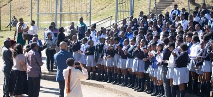 Executive Mayor Buffalo City Metropolitan Municipality Princess Faku Visited Unathi High School Cambridge East London Motivate Matric Class 2025 executive mayor buffalo city metropolitan municipality princess faku visited unathi high school cambridge east london motivate matric class 2025