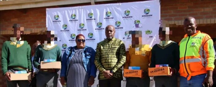 Nyandeni Municipality Supports Learners Shoes Hygiene Packs Nyandeni municipality supports learners shoes hygiene packs