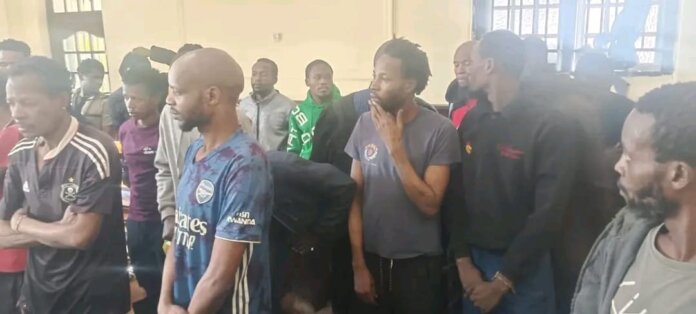 Over 480 Suspected Illegal Miners Appear Barberton Court over 480 suspected illegal miners appear barberton court