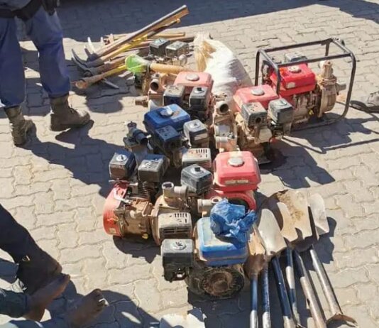 SAPS Vala Umgodi unit arrests 15 illegal mining florida
