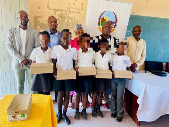 Alfred Nzo Delivers School Shoes Learners Greenville Alfred Nzo Delivers School Shoes to Learners in Greenville