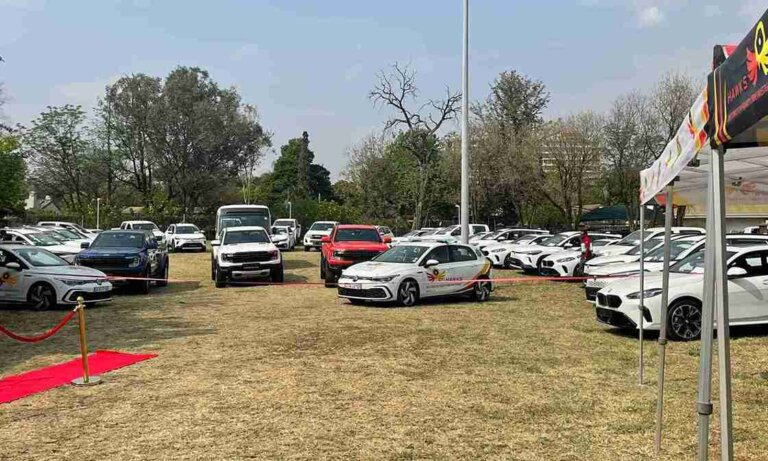 deputy minister police hands over 84 vehicles hawks
