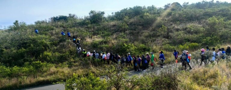 Mdantsane hikers celebrate pholile side home