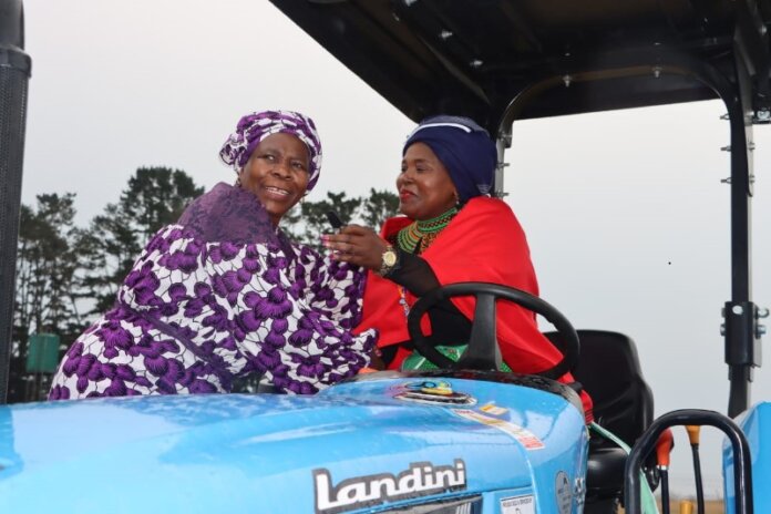 MEC Kontsiwe powers women farmers tractor donation