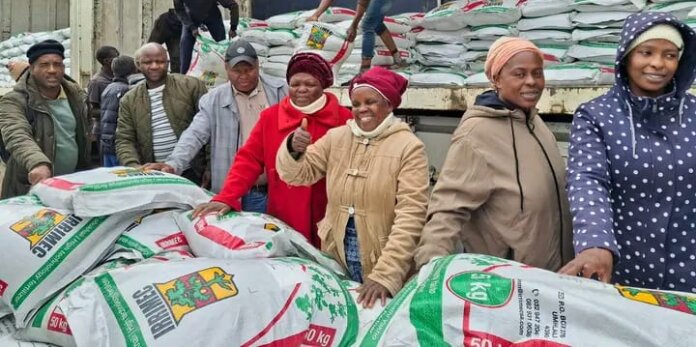 Farmers Received 3 460 Fertelizers In Libode And Ngqeleni Farmers received 3 460 fertelizers in Libode and Ngqeleni