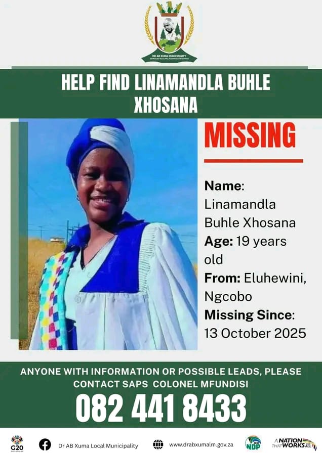 Missing Linamandla Buhle Xhosana Missing Linamandla Buhle Xhosana