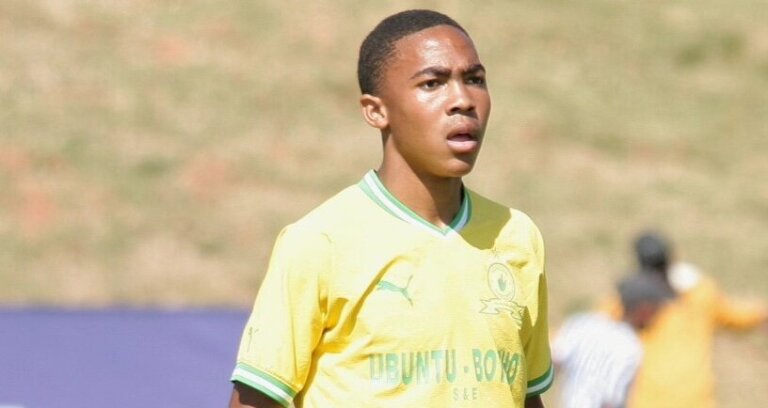 Newly promoted to Mamelodi Sundowns senior team,Thato Sibiya