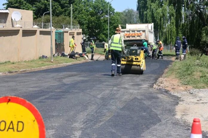 Road Maintainance In Progress By The Greater Infrastructure And Technical Services Team Road maintainance in progress by The Greater Infrastructure and Technical Services team
