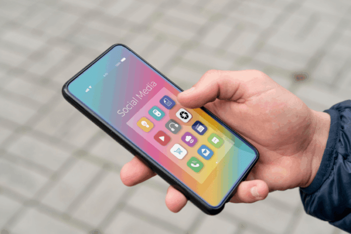 Close Up Hand Holding Smartphone close up hand holding smartphone