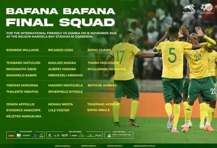 Bafana Bafan 23 Men Final Squad Selection Bafana Bafan 23 men final squad selection