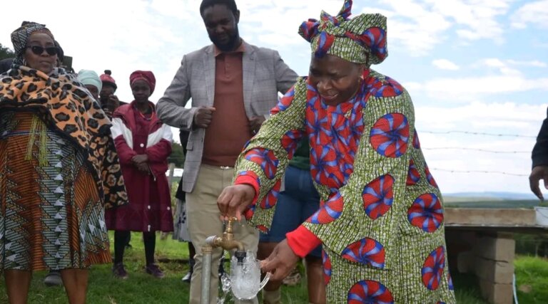 MEC Hands Over New Spring Water Project in Lower Titsana