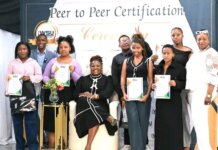 Walter Sisulu University honoured peeer facilitator for their contribution and dedication
