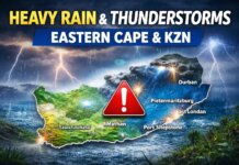 Weather Update: Heavy Rain and Thunderstorms Expected in Eastern Cape, KZN Weather Update Heavy Rain and Thunderstorms Expected in Eastern Cape, KZN