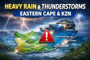 Weather Update: Heavy Rain and Thunderstorms Expected in Eastern Cape, KZN
