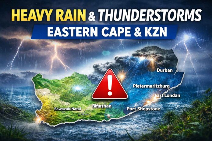 Weather Update Heavy Rain And Thunderstorms Expected In Eastern Cape, KZN Weather Update Heavy Rain and Thunderstorms Expected in Eastern Cape, KZN