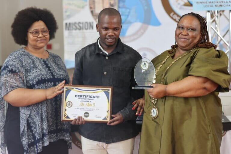 Winnie Madikizela Mandela Municipality Local Municipality Celebrated Academic Excellence at the Mayoral Schools Achieved Awards