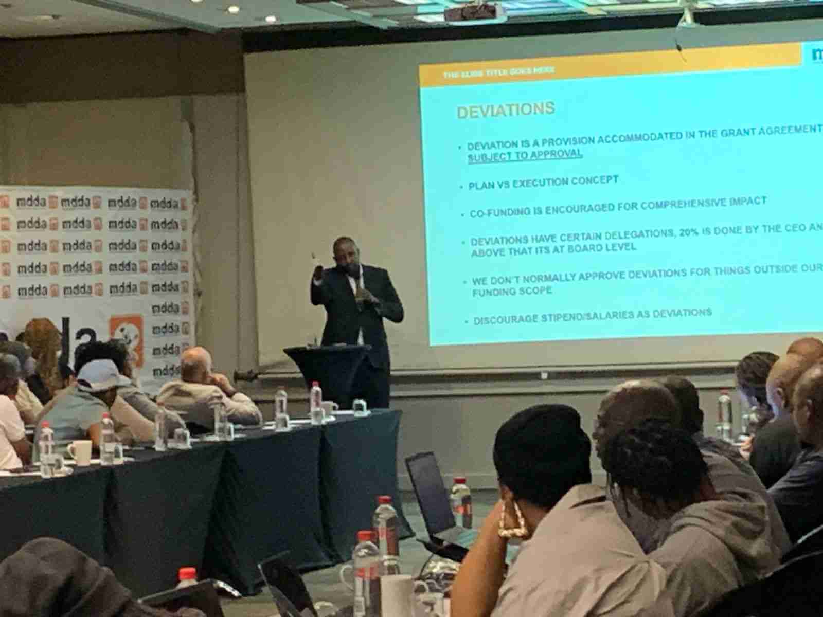 Executive Manager Mzuvukile Kashe Outlines Strict Rules On Grants, Exposing Real Failures Among Community Media Projects (2) Executive manager Mzuvukile Kashe outlines strict rules on grants, exposing real failures among community media projects (2)
