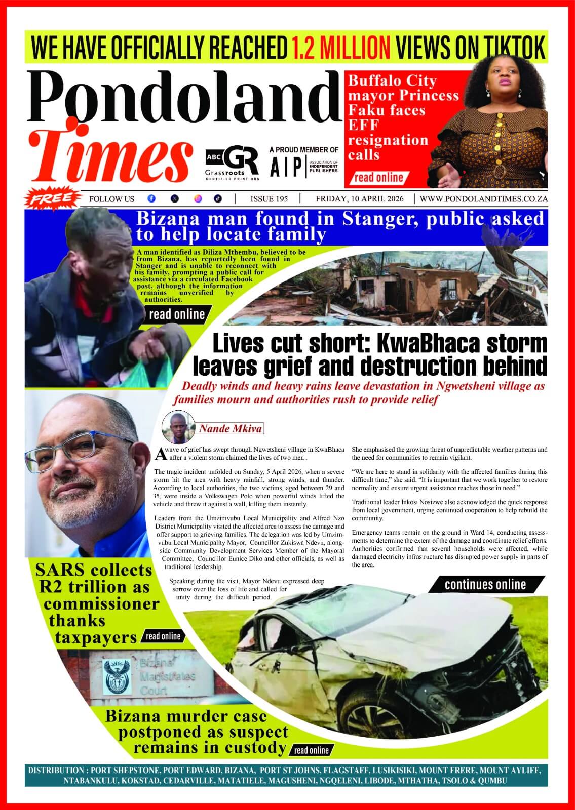 pondoland times best newspaper front page community newspapers in eastern cape
