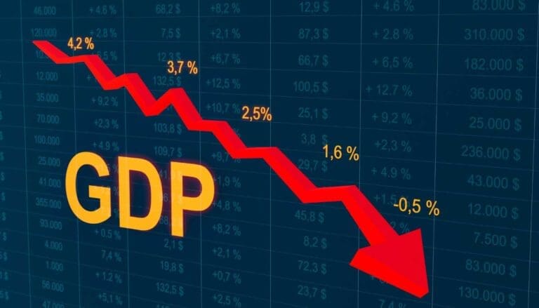 GDP decreases